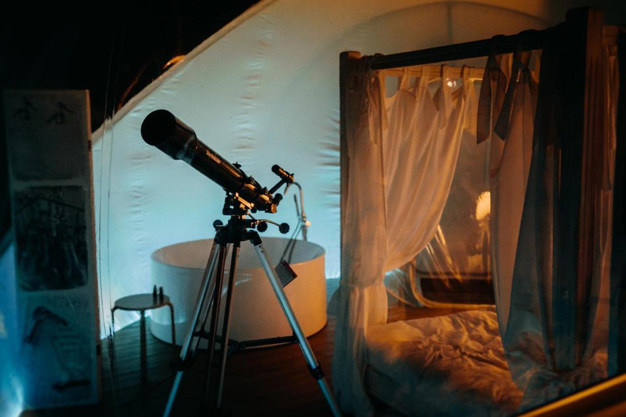 Hotel Burbujas Astronomicas Albarari Sanxenxo Esterno foto