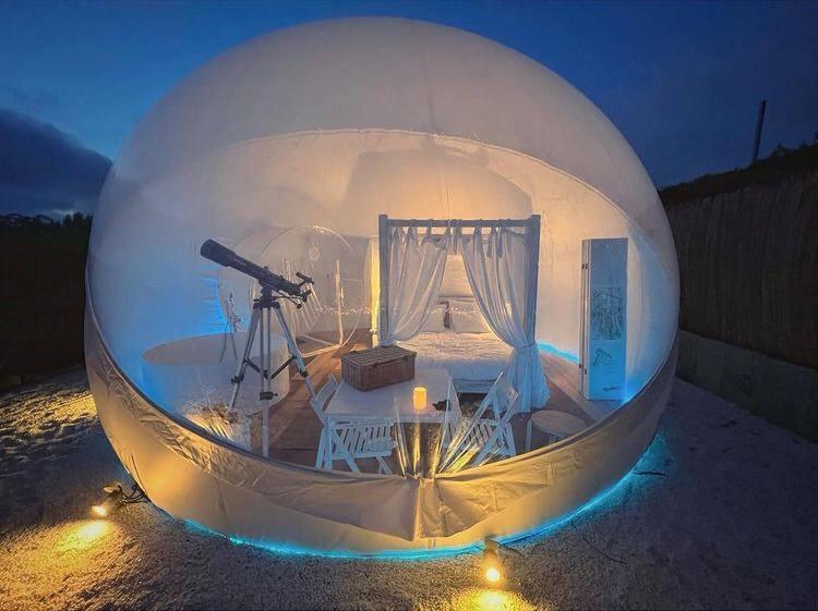 Hotel Burbujas Astronomicas Albarari Sanxenxo Esterno foto