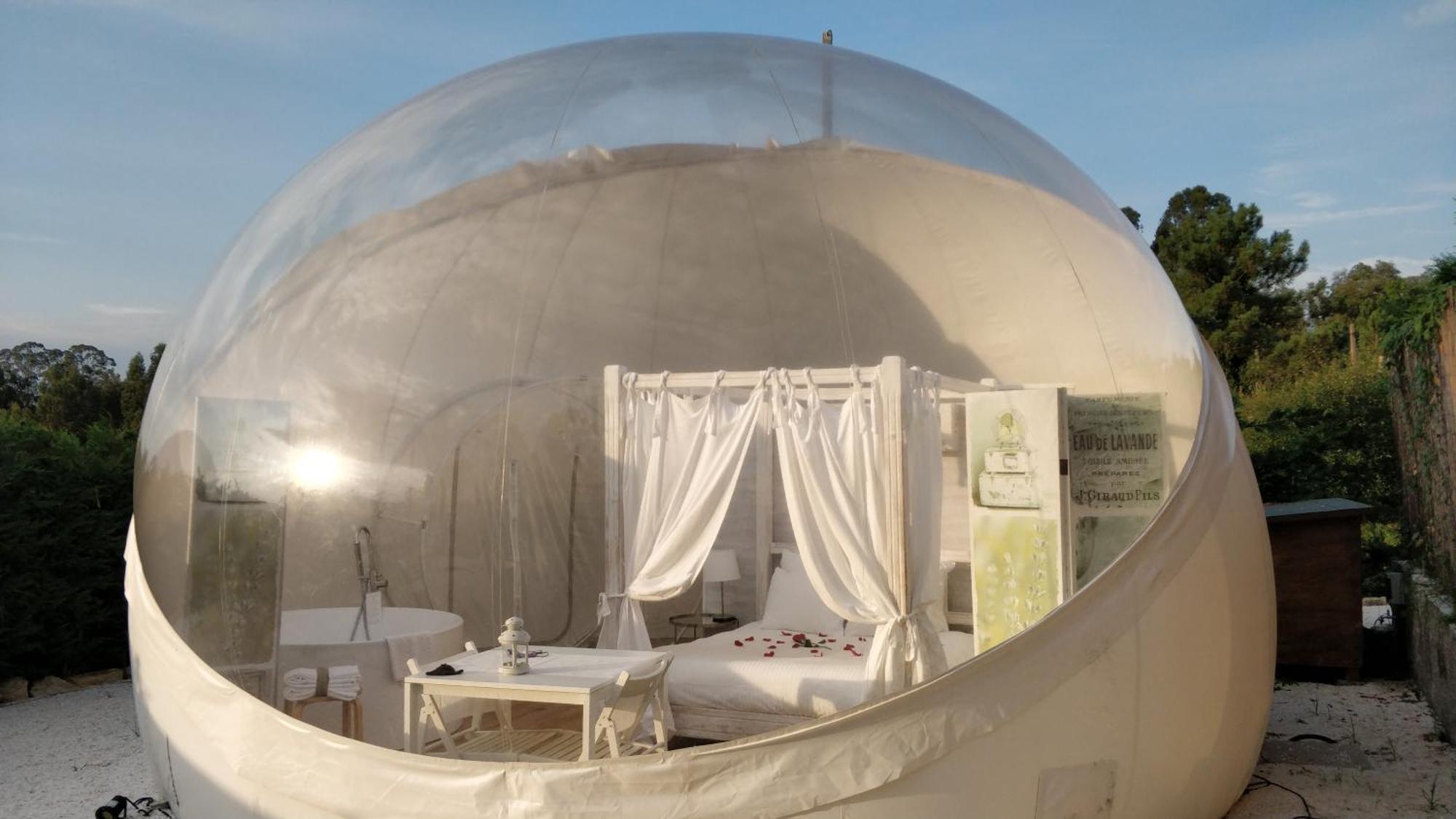 Hotel Burbujas Astronomicas Albarari Sanxenxo Esterno foto