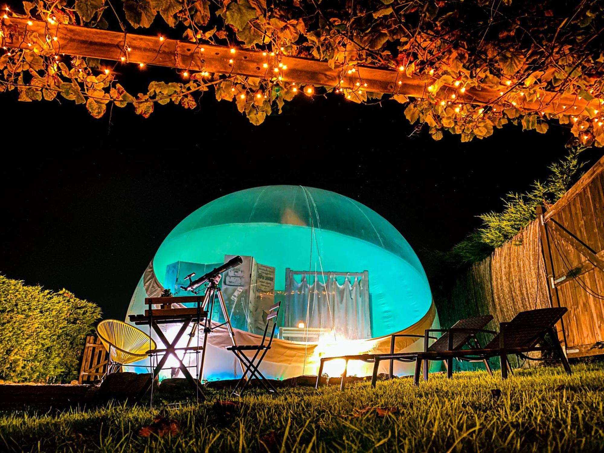 Hotel Burbujas Astronomicas Albarari Sanxenxo Esterno foto